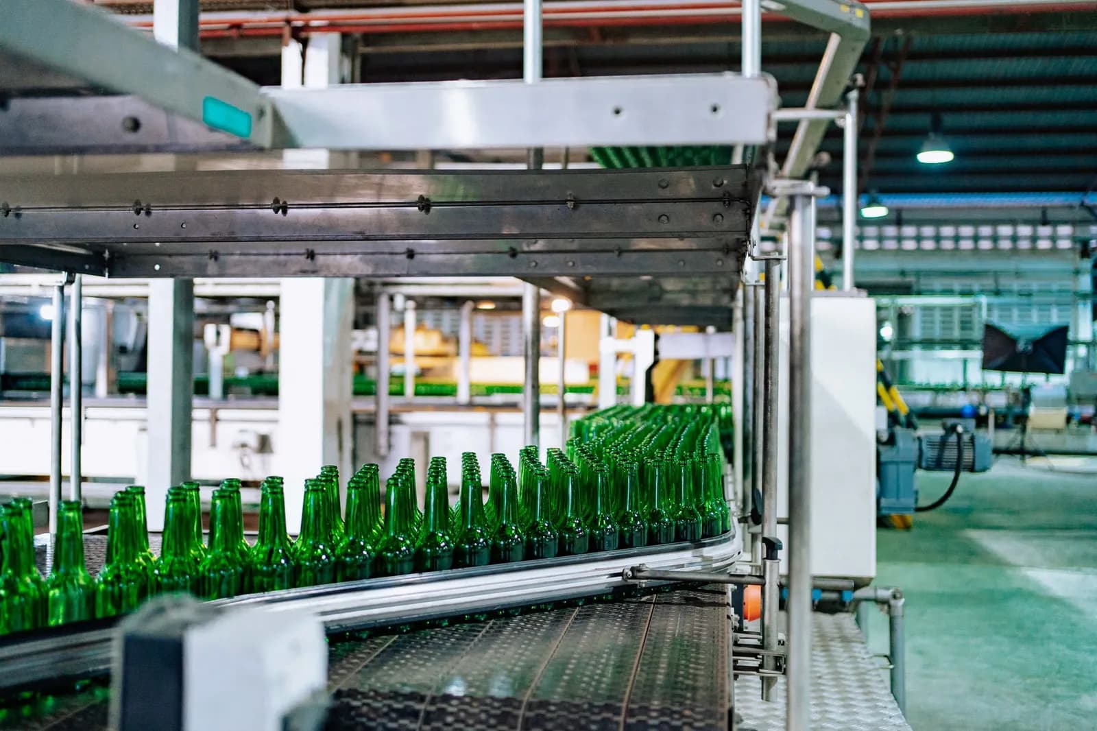 Modern industrial machine in operation in a manufacturing facility showcasing advanced technology.