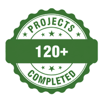 120+ Projects Completed seal