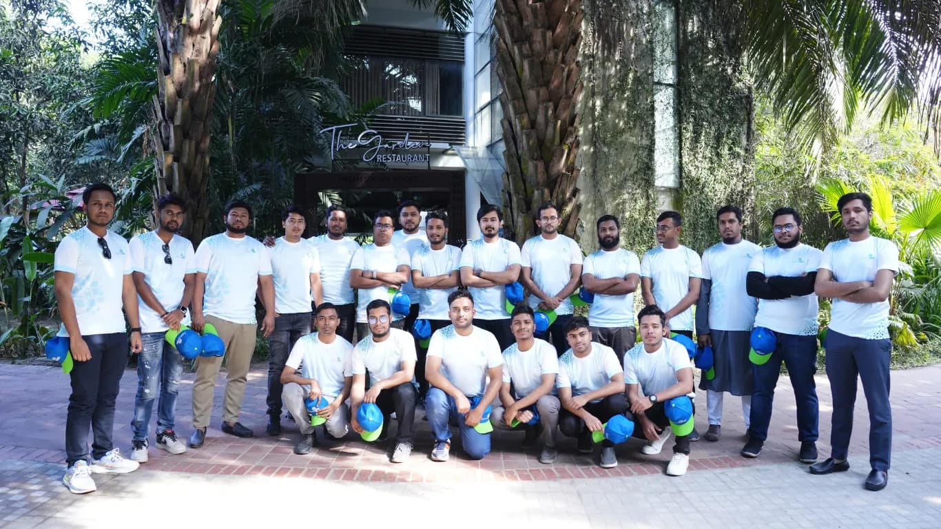 Octopi Digital team group photo at the resort
