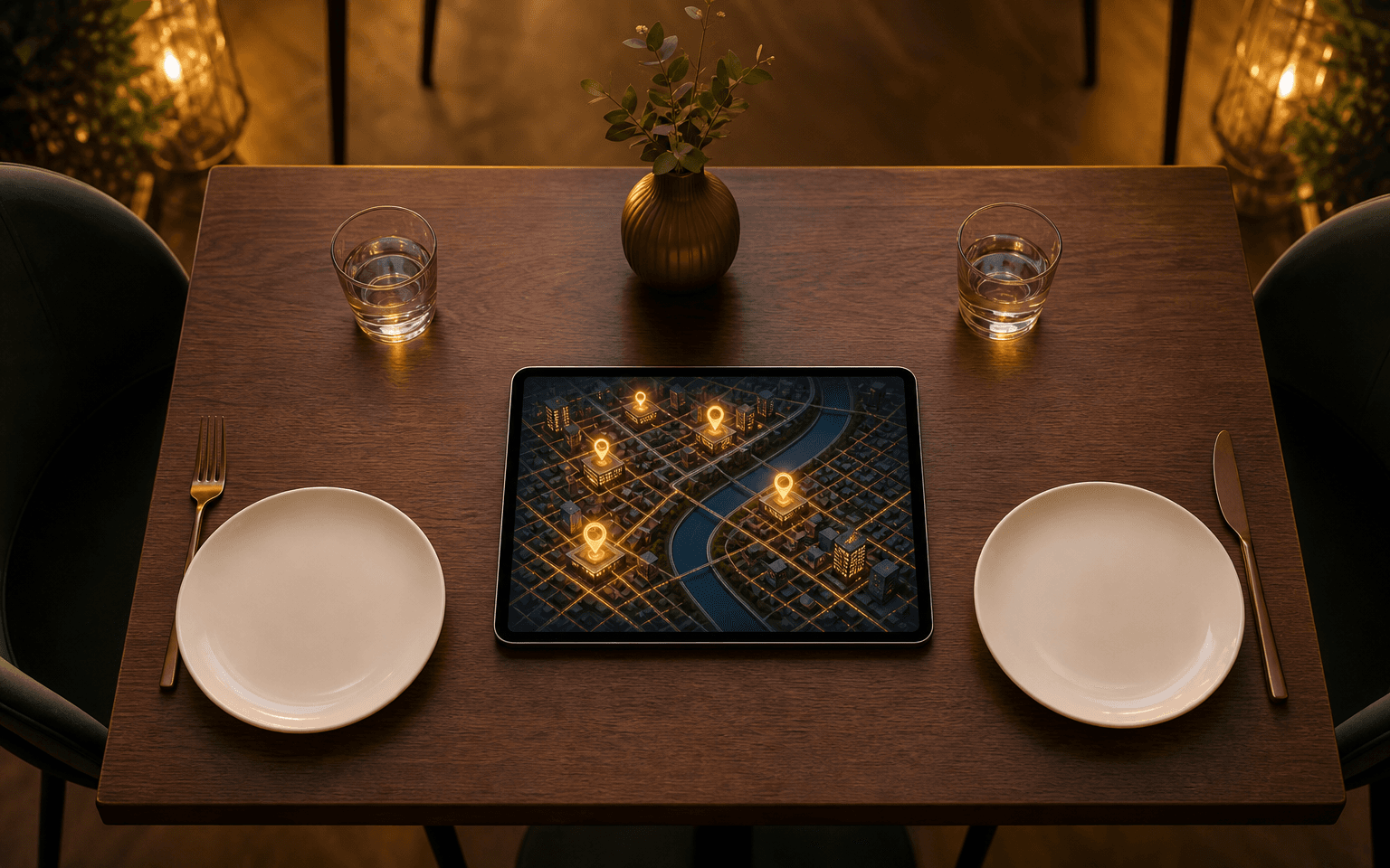 AI Restaurants — illustration for an article on restaurant ai overviews