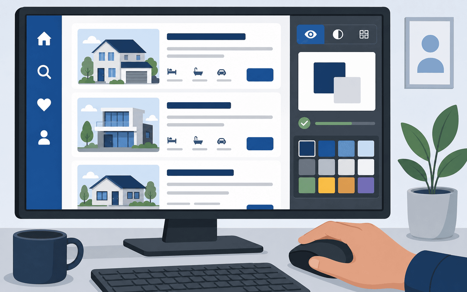 Accessibility Real Estate — illustration for an article on real estate ui accessibility