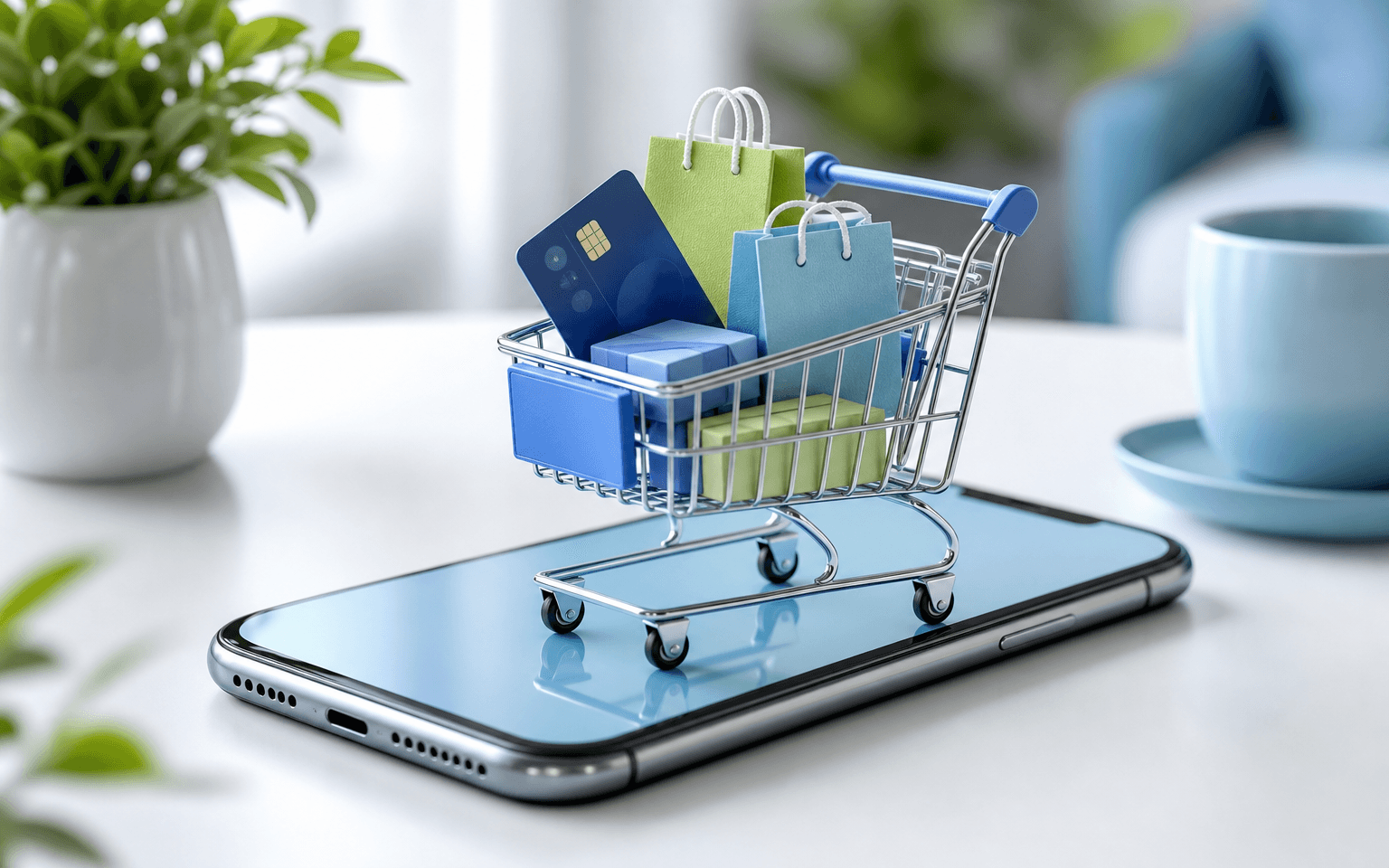 Ecommerce Conversion Rate Optimisation — illustration for an article on reduce cart abandonment ecommerce