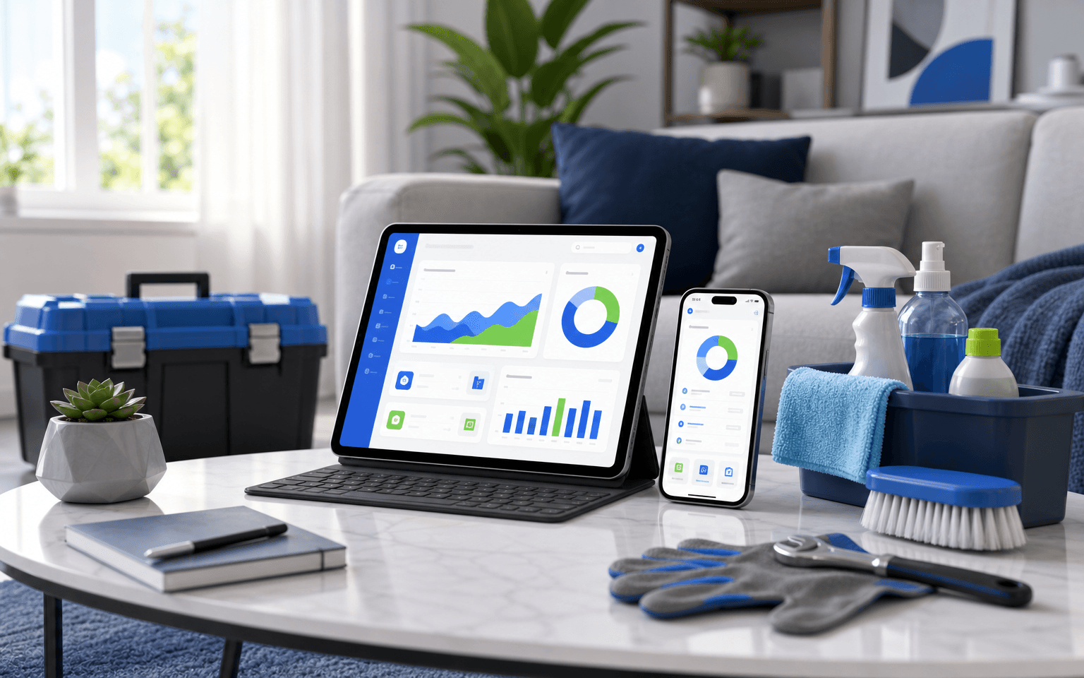 Home Services Digital Marketing — illustration for an article on home service digital marketing trends