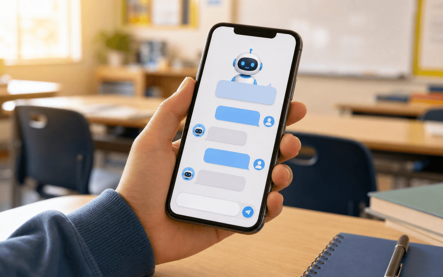 EdTech AI Chatbots — illustration for an article on education ai chatbot leads