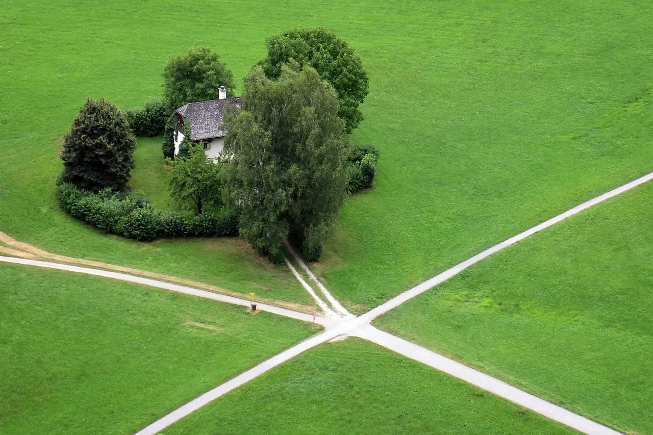 Person walking on a scenic countryside trail, embracing solitude and nature.
