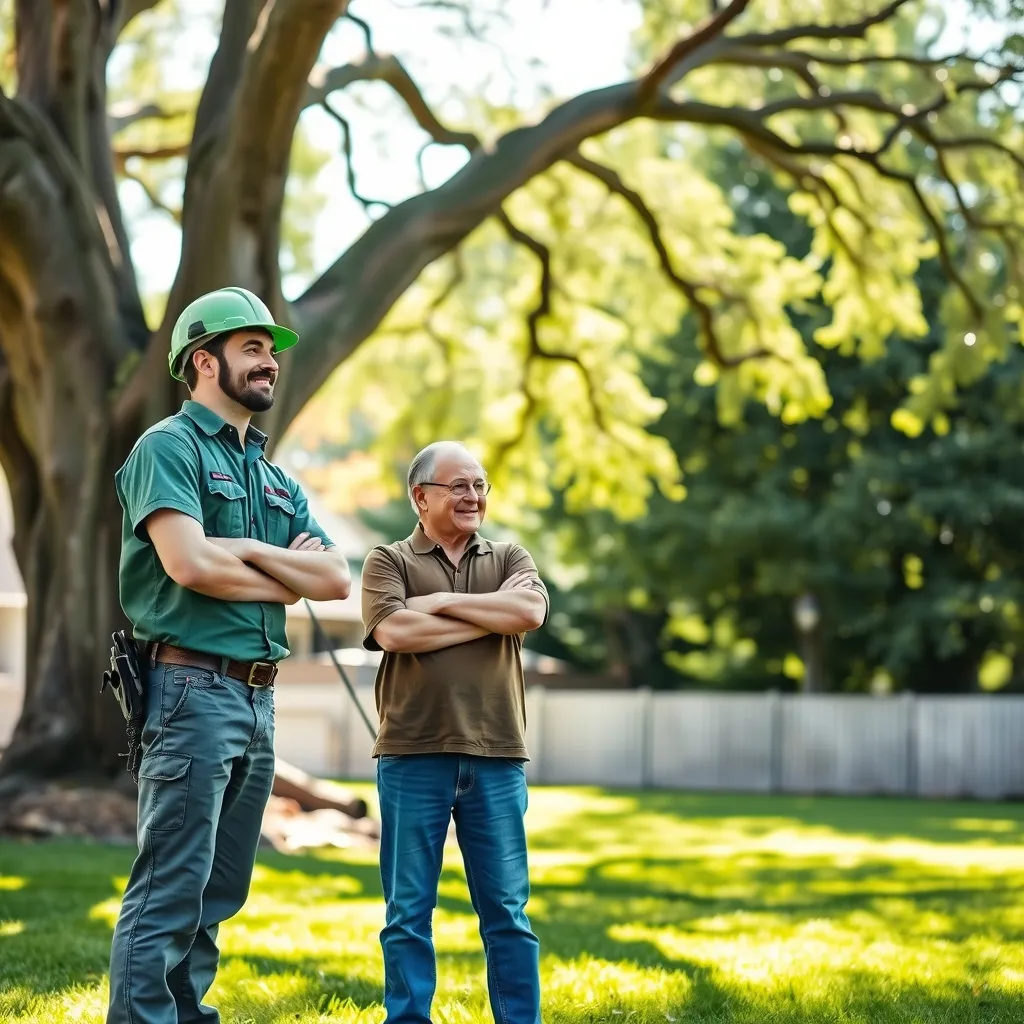 Tree service content marketing starts with an arborist answering a homeowner's questions